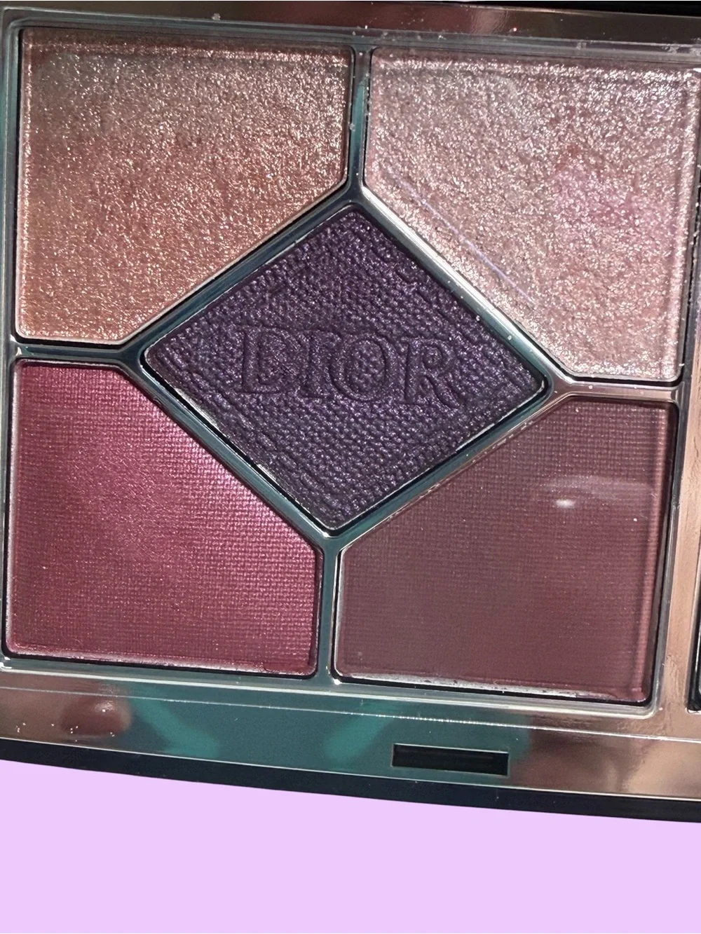 Diorshow 5-Color Eyeshadow Palette - plum & champagne Shades in DENIM